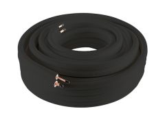 P-2320-EN BLACK 1/4" x 3/8" - Sangi dubbele geïsoleerde koelleiding - 20 meter - zwart