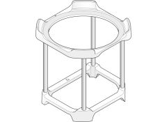 PAW-DHW-STAND - standaard voor DHW wandmodel